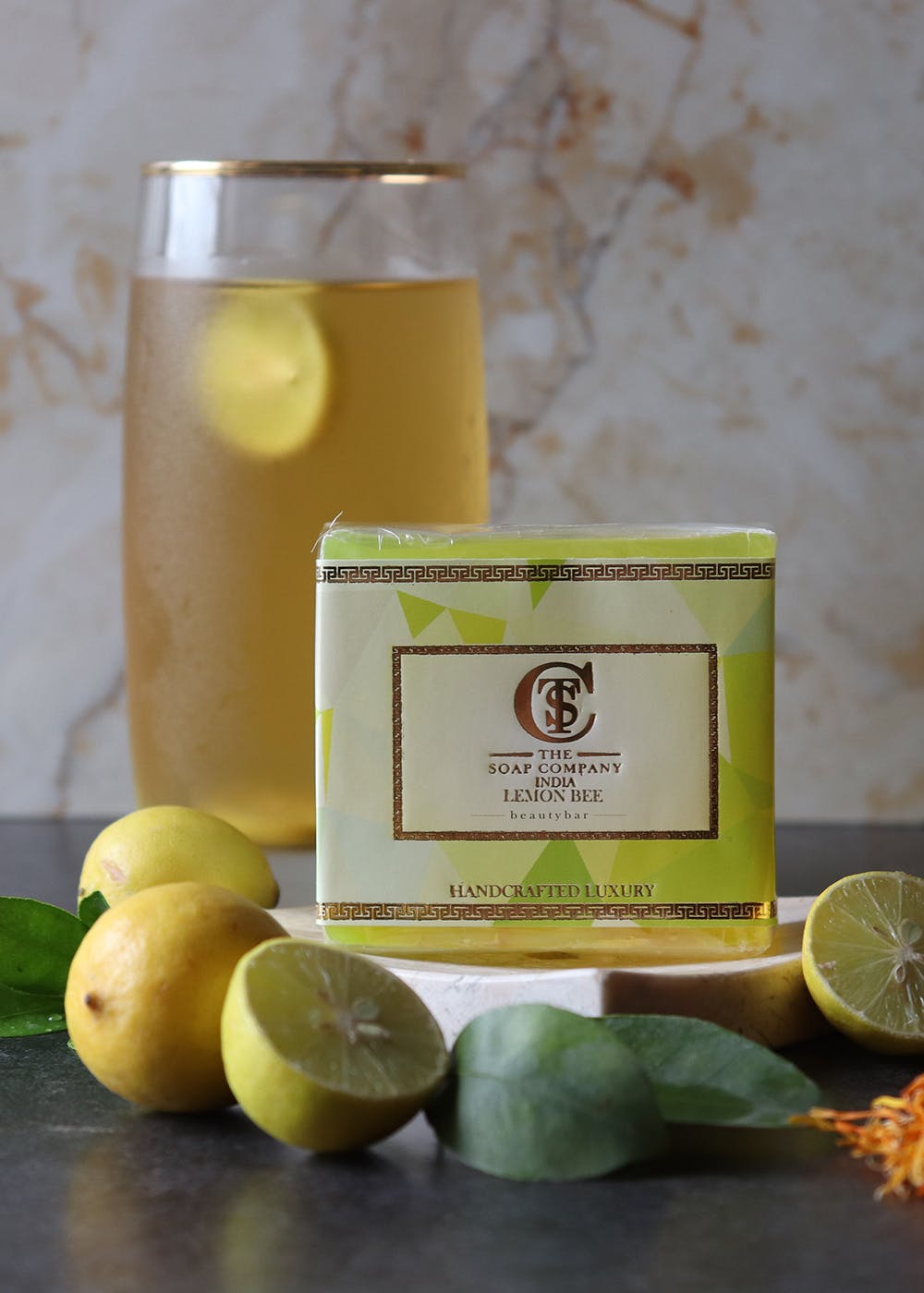 Handcrafted Luxury Lemon Bee Soap (125 g)