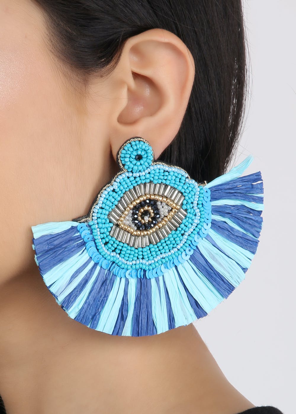 Anokhi Ada Metal Drop Earrings for Girls and Women (Teal Blue)-AA-13 –  Anokhiada.com