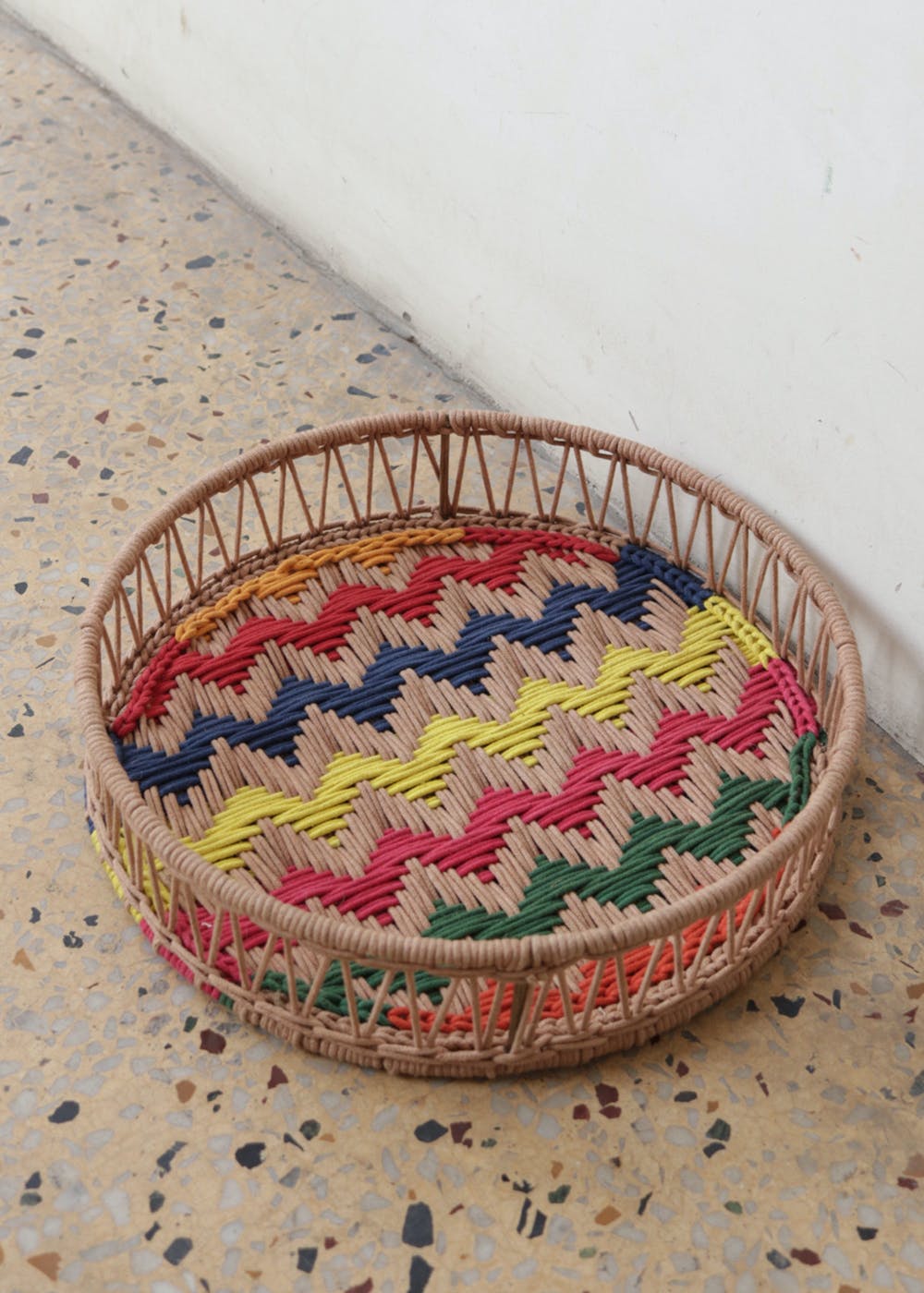 Get Multicolor Cotton Macrame Tray at ₹ 1800 | LBB Shop