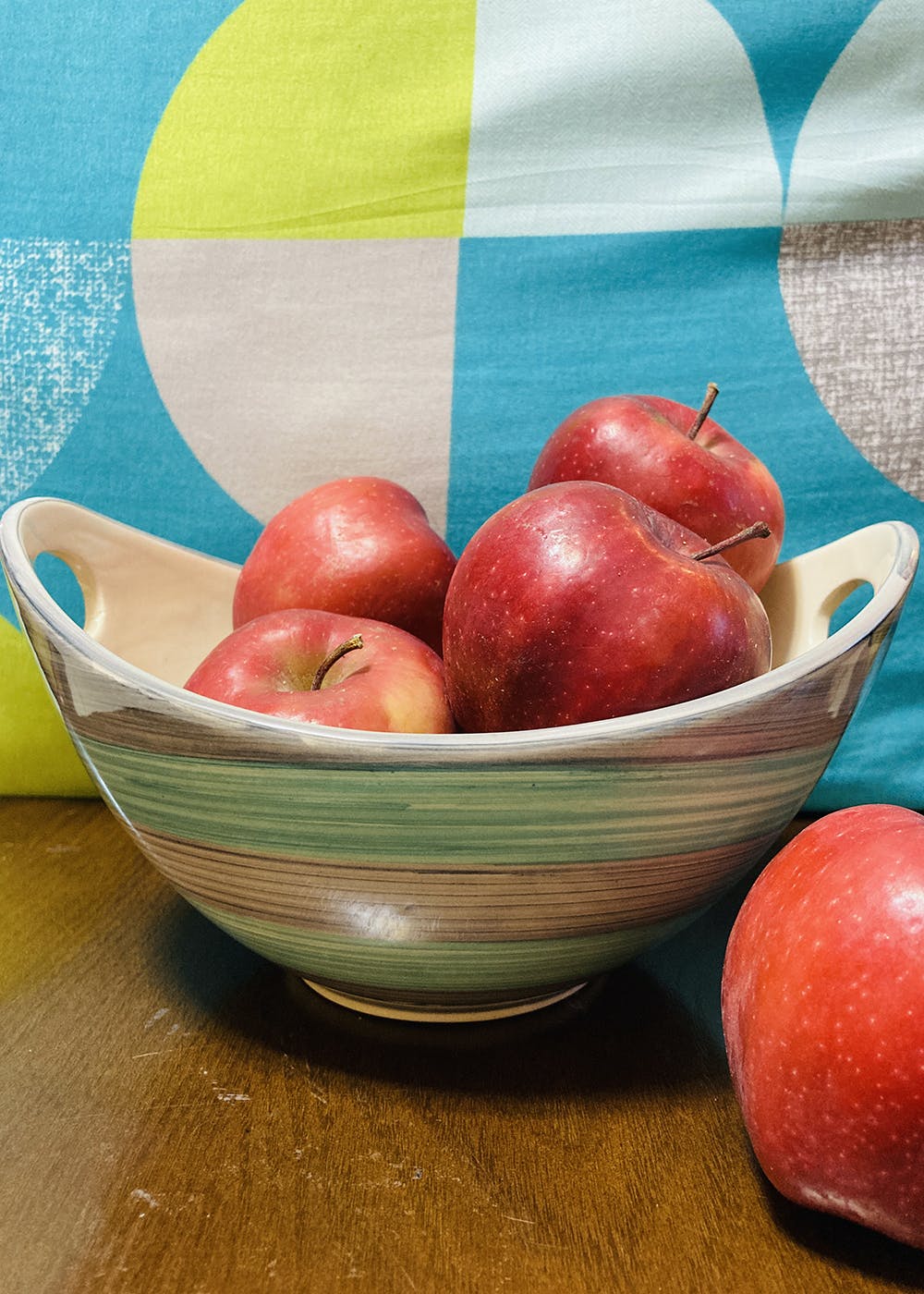 Get Aqua Stripped Fruit Bowl at ₹ 599 LBB Shop