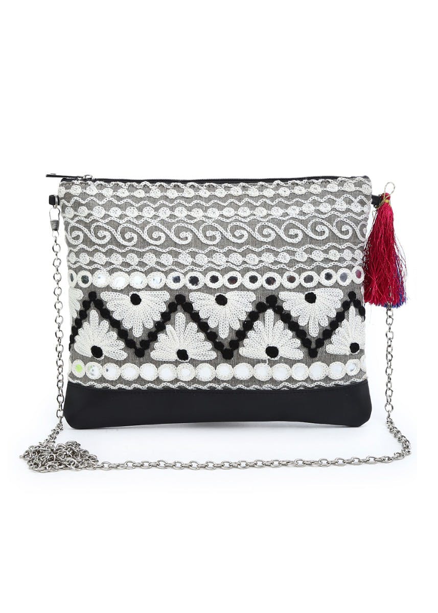 Embroidered best sale sling bags