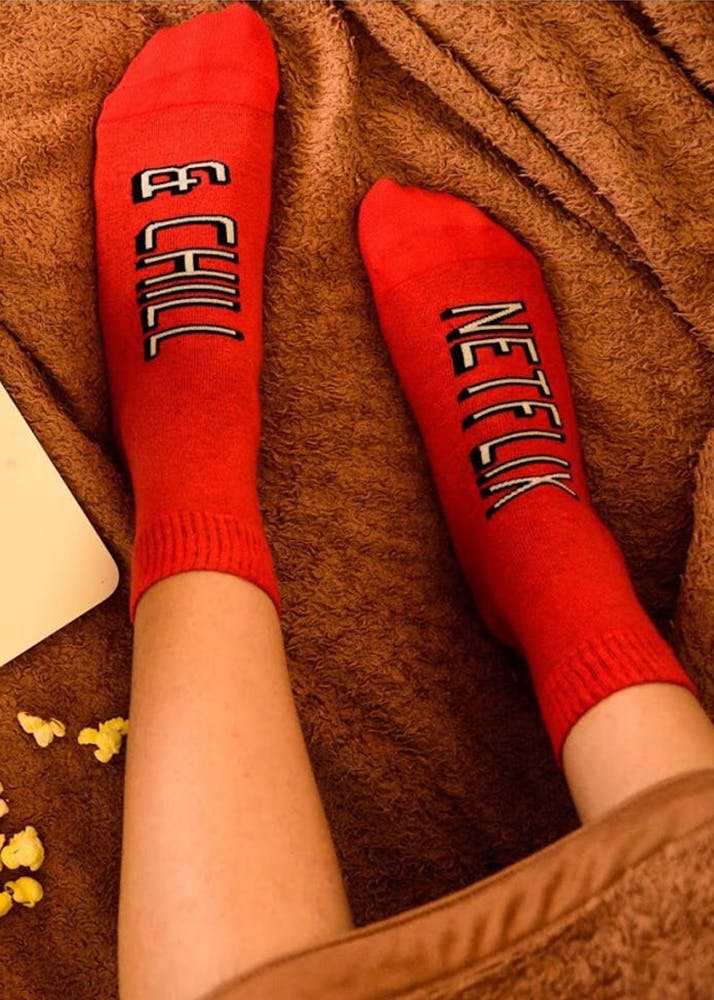 Comfy Netflix and Chill Socks