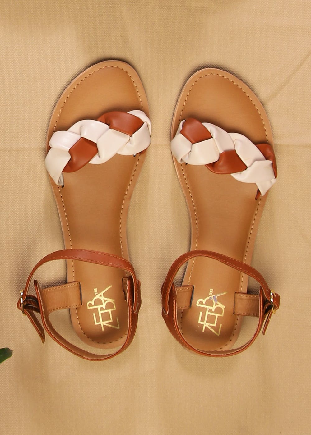 multicolor flat sandals