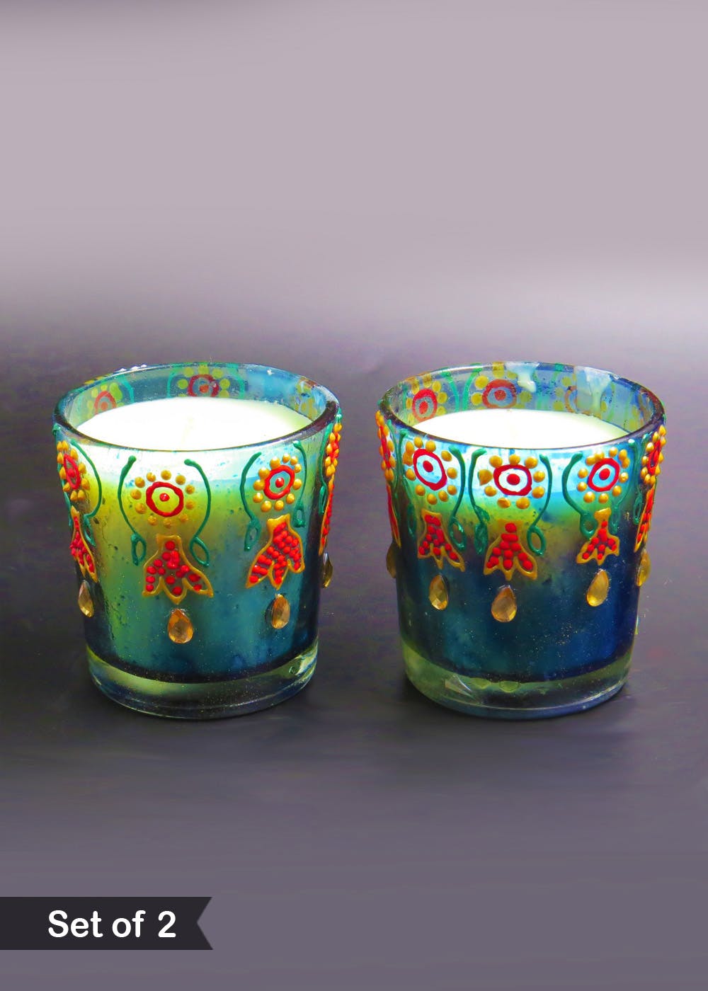 Get Jasmine Handmade Scented Soy Candle D Set of 2 Burn Time 17