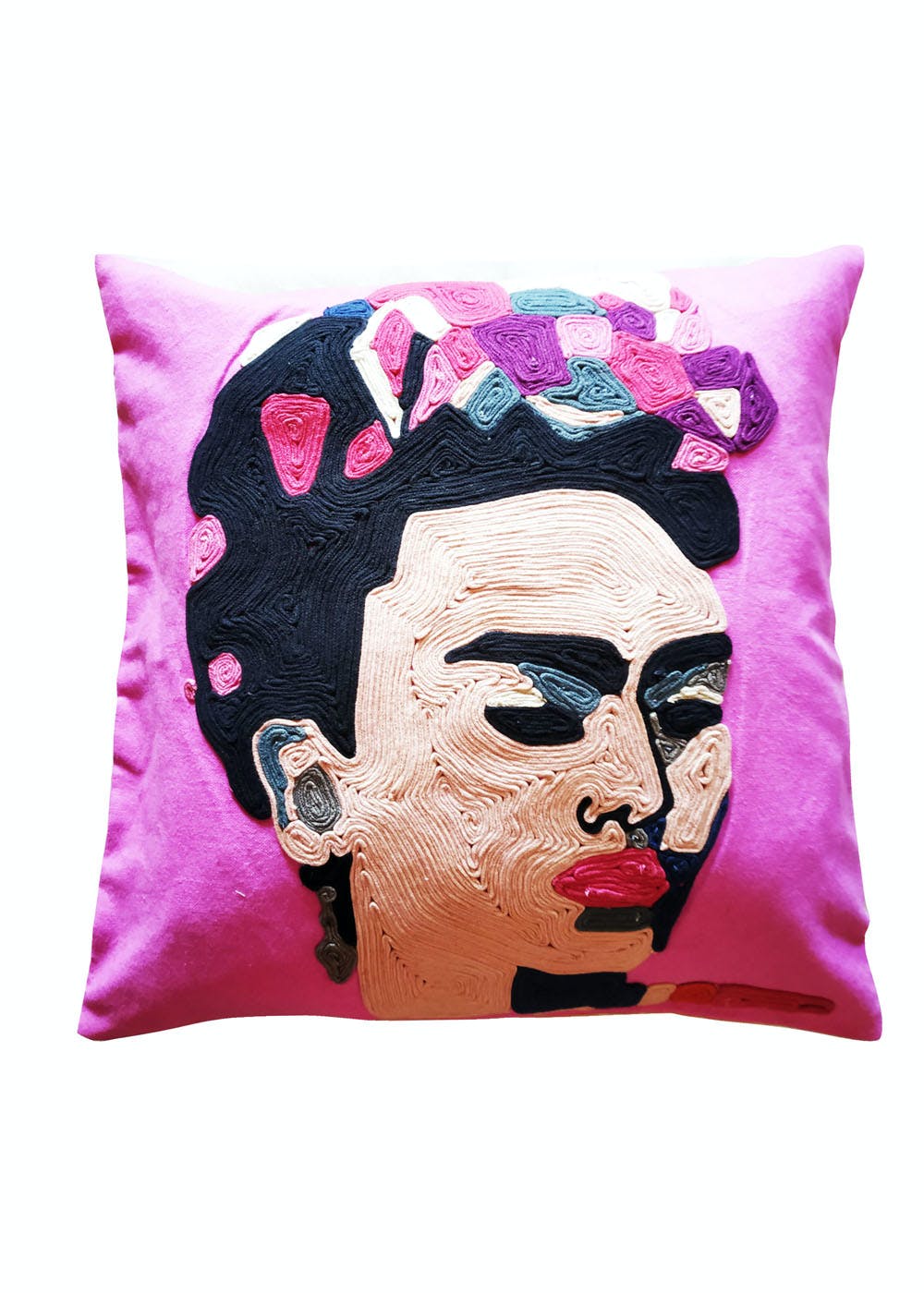 Pink Frida Kahlo Cushion Cover