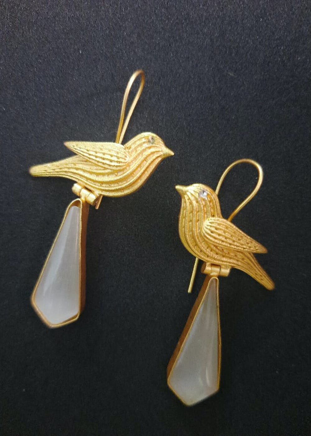 bird drop earrings