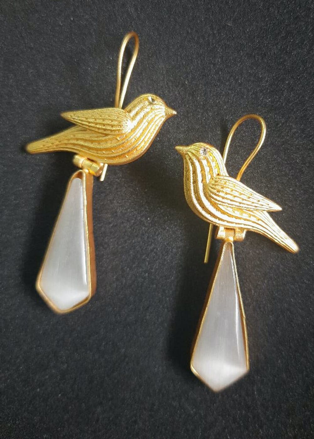 Vermeil Gold Swallow Bird Earrings by Sosie Designs Jewelry