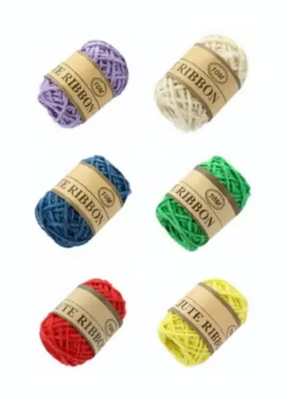 Multicolor Jute Thread - Pack of 6