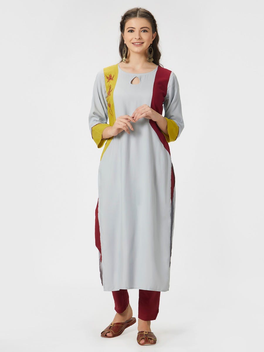 Three Tone Tunic Dress main image 0