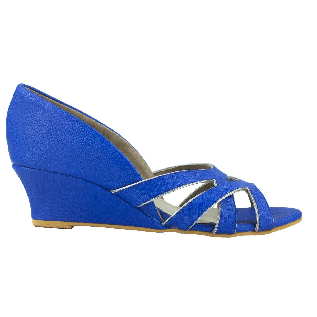 Get Blue Pop Wedge Sandal at ₹ 909 