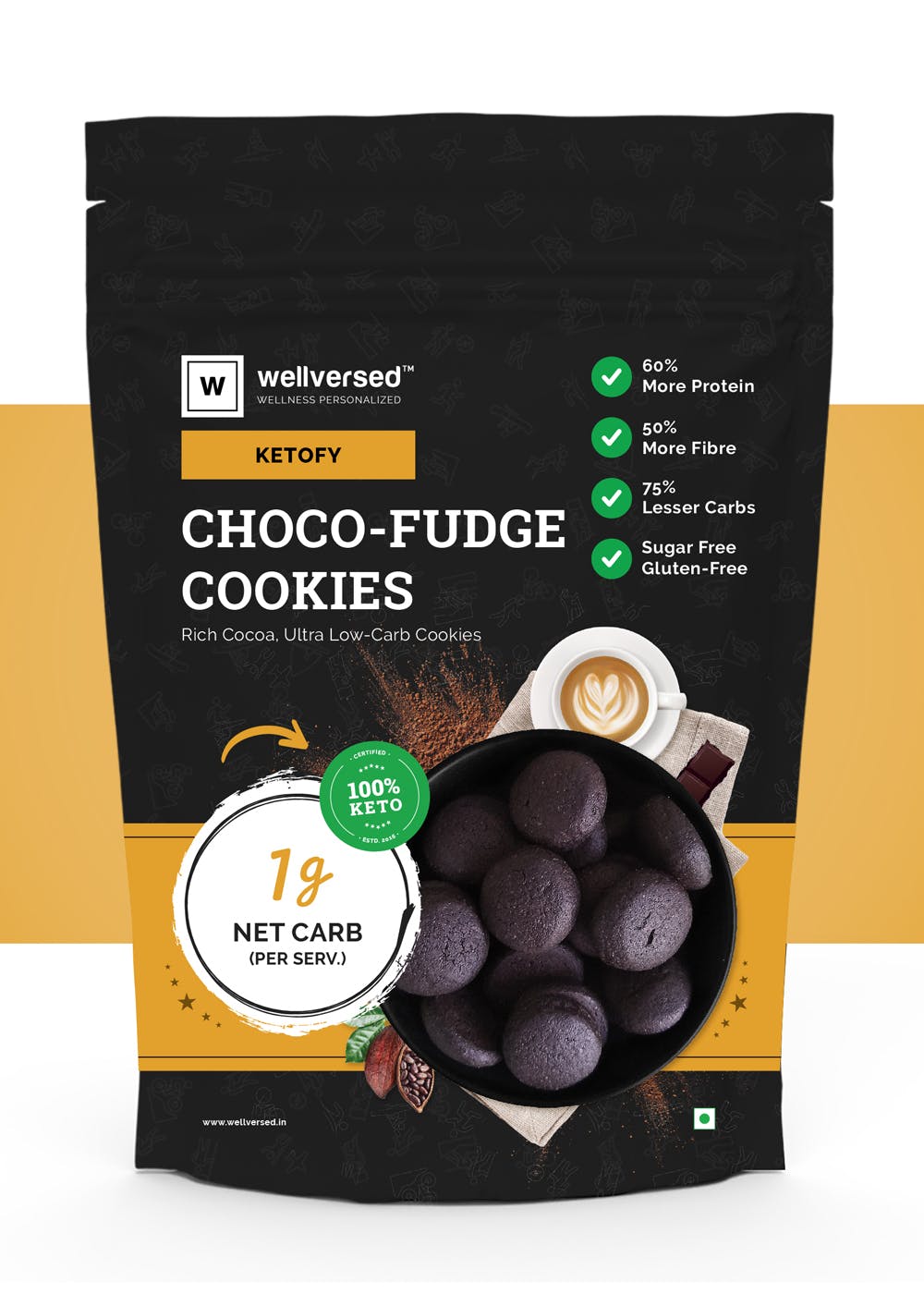 Get Ketofy Choco Fudge Cookies (200g) at ₹ 254 | LBB Shop