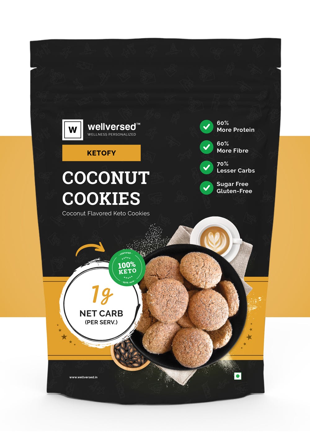 Get Ketofy Coconut Cookies (400g) at ₹ 499 | LBB Shop