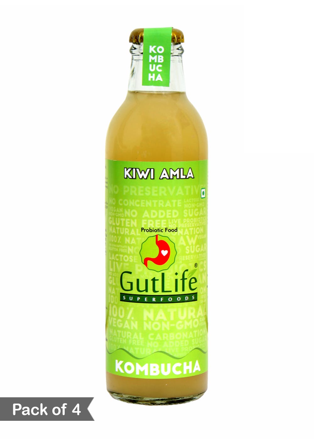 Get Kiwi Amla Kombucha Pack of 4 at ₹ 1000 LBB Shop