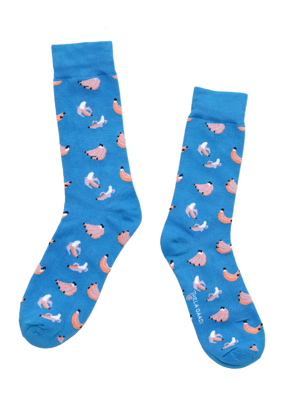 Get Banana Printed Blue Crew Socks at ₹ 249 | LBB Shop