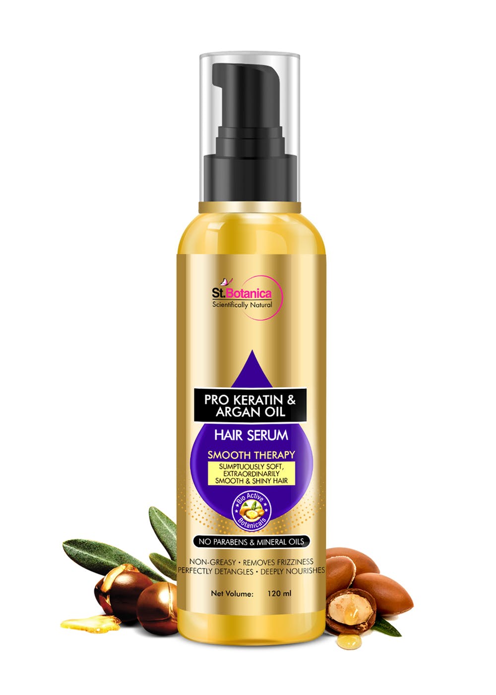 Get Pro Keratin & Argan Oil Smooth Therapy Hair Serum - 120ml at ₹ 749 |  LBB Shop