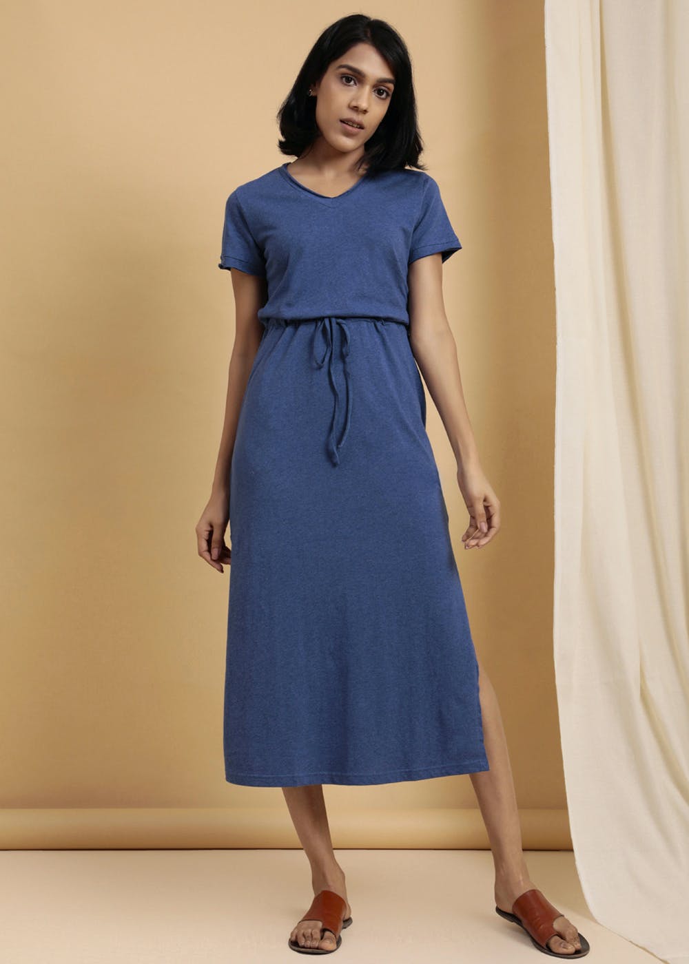 Side Slits Midi Dress 