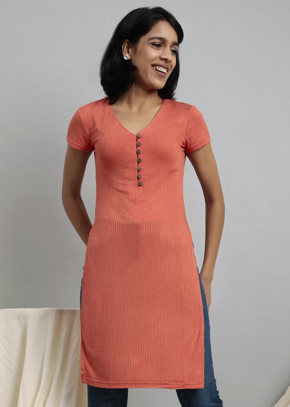 V clearance neck churidar