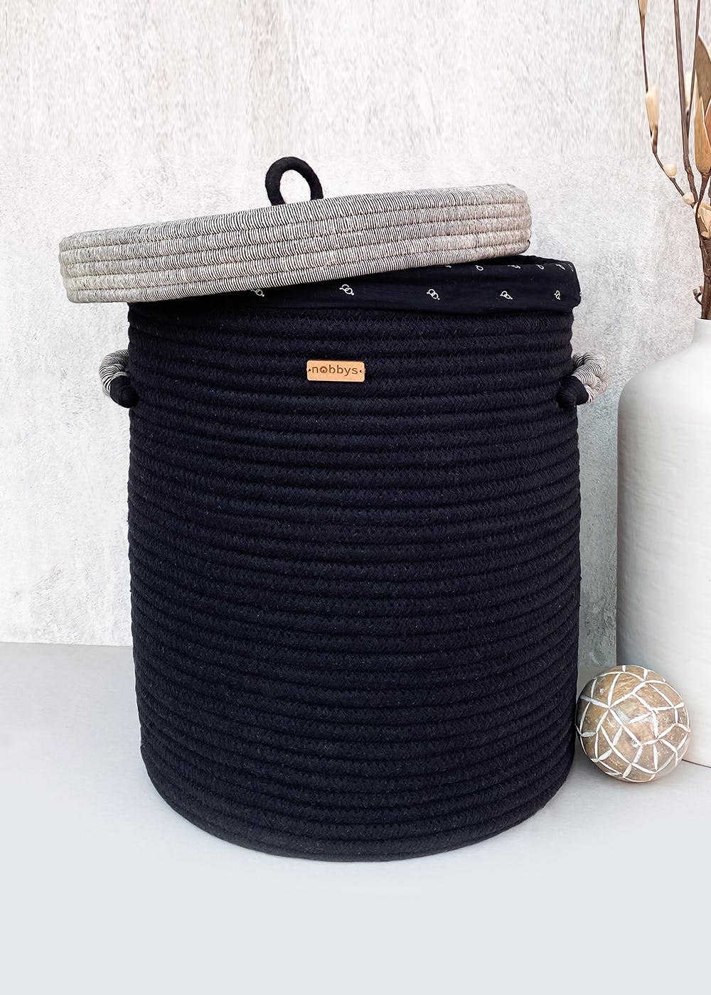 Get Seagrass Laundry Basket with Lid at ₹ 2499 LBB Shop