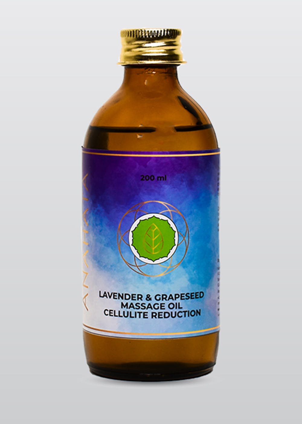 Get Lavender & Grapeseed Massage Oil Cellulite Reduction 200 ml at