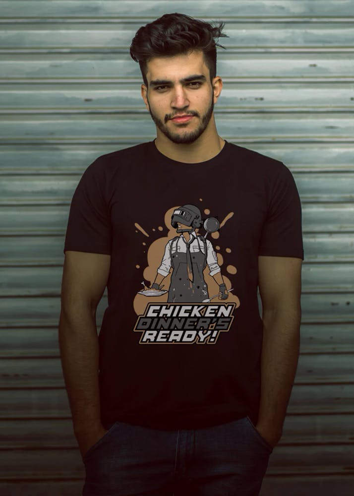 "Chicken Dinner" Crew Neck T-Shirt