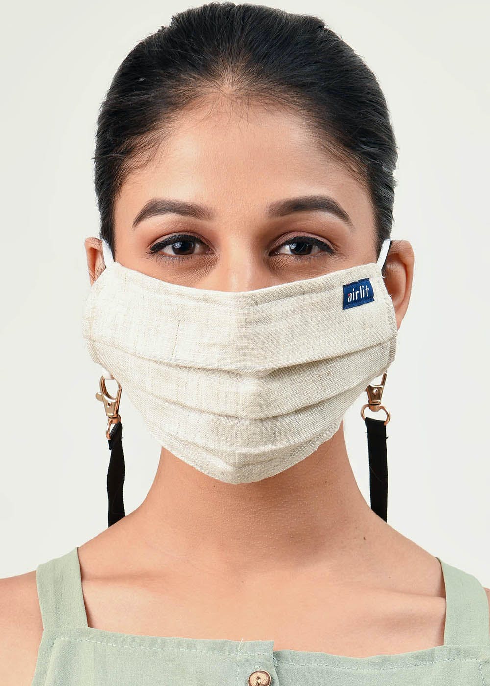 Get The Simply Ivory Hand Woven Linen Mask at ₹ 799 LBB Shop