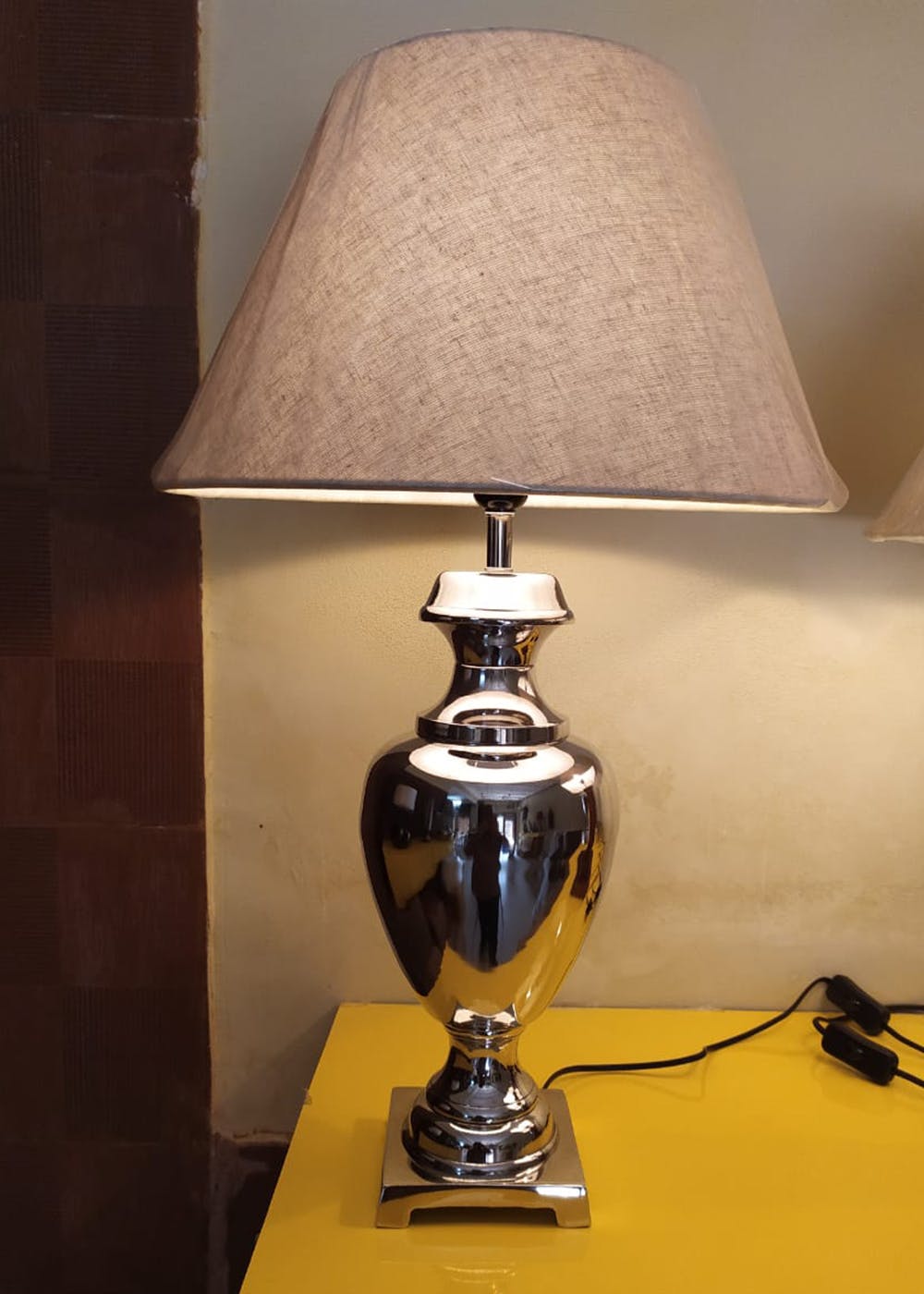 Royal Nickel Trophy Table Lamp