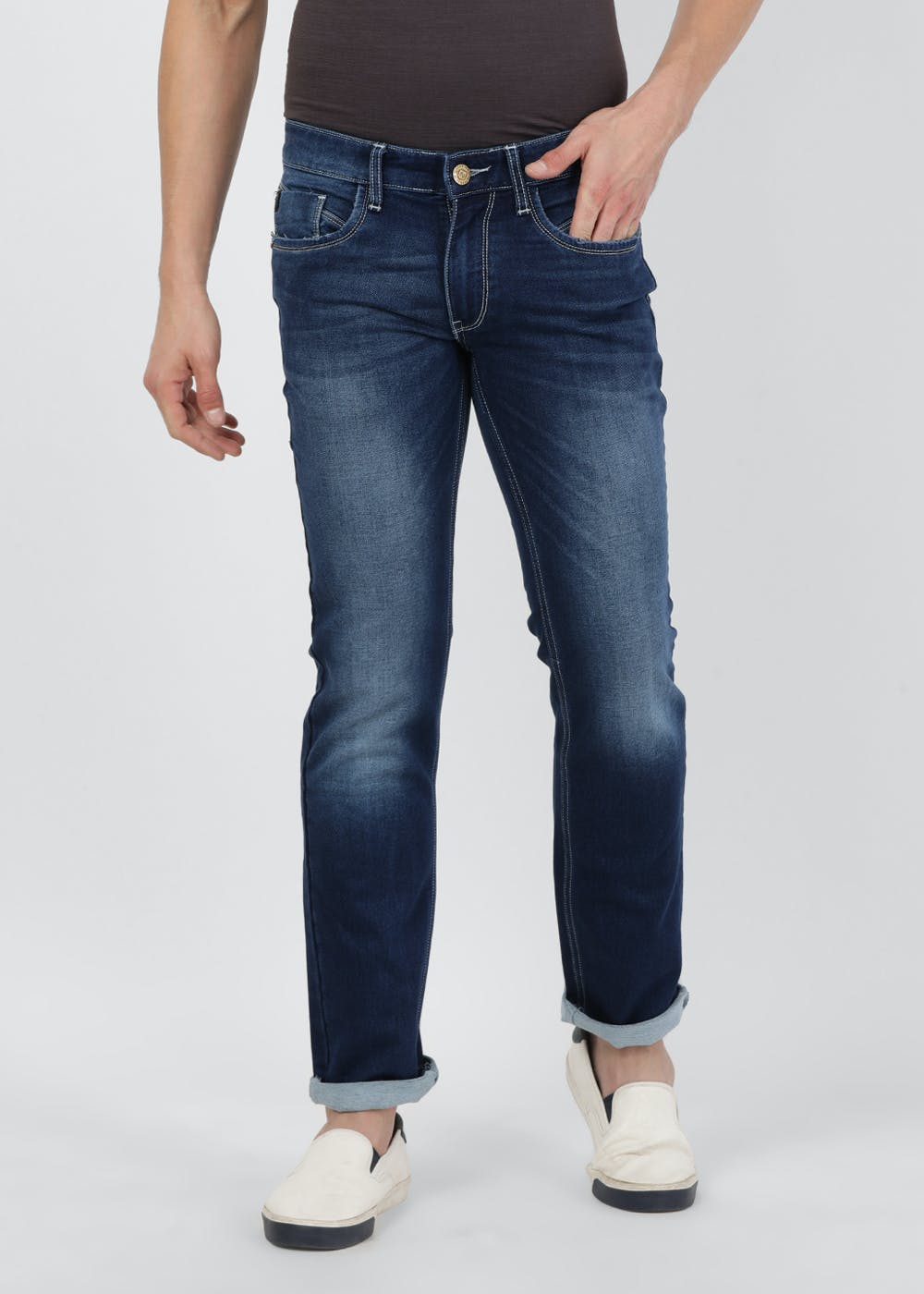 Get Denim Washed Basic Skinny Fit Jeans at ₹ 1125 | LBB Shop