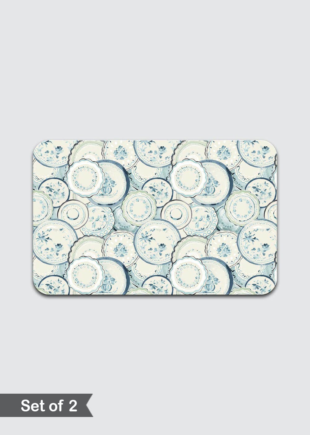 Pimpernel MDF-placemats van 40,1 x 29,8 cm met kurken achterkant, set van 4 stuks, klassiek smaragdgroen