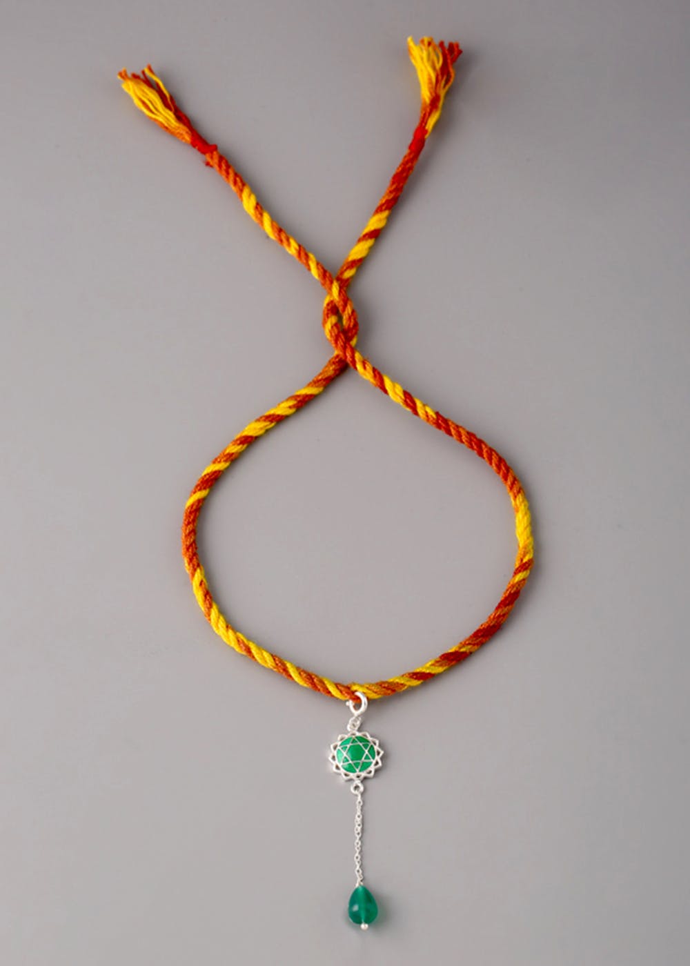 Anant Raksha Thread work Rakhi & Lumba Set 13