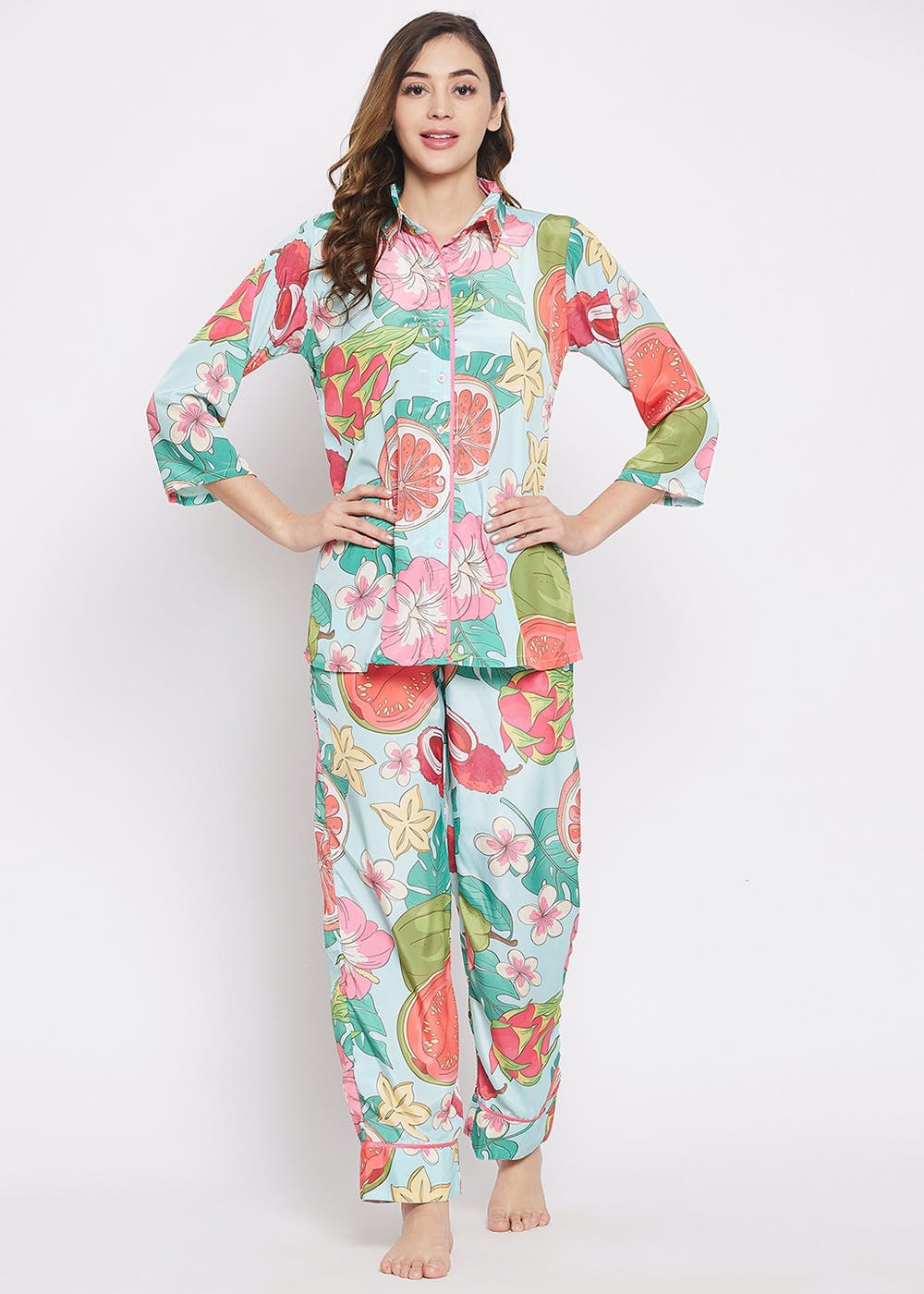 Get Tropical Printed Loungewear Set at ₹ 2499 | LBB Shop