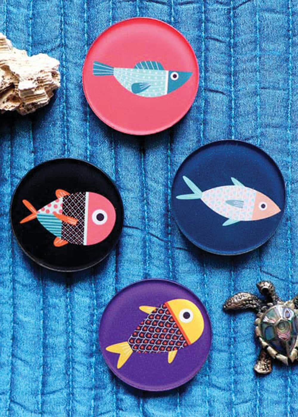 Fish Magnets - Set Of 4