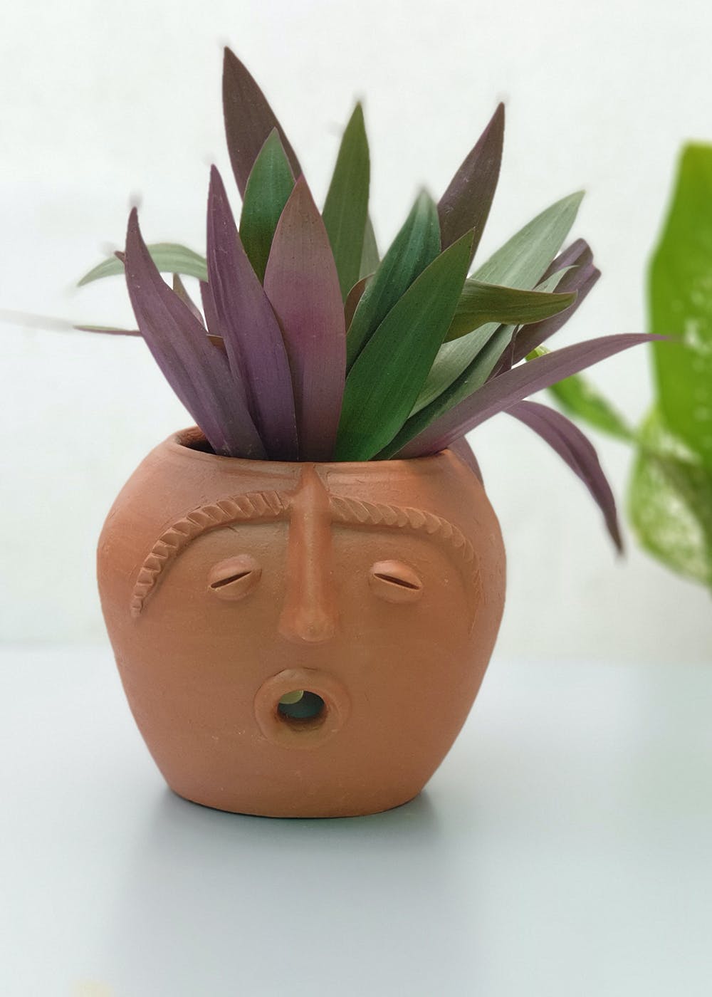 Get Terracotta Female Face Planter at ₹ 470 | LBB Shop