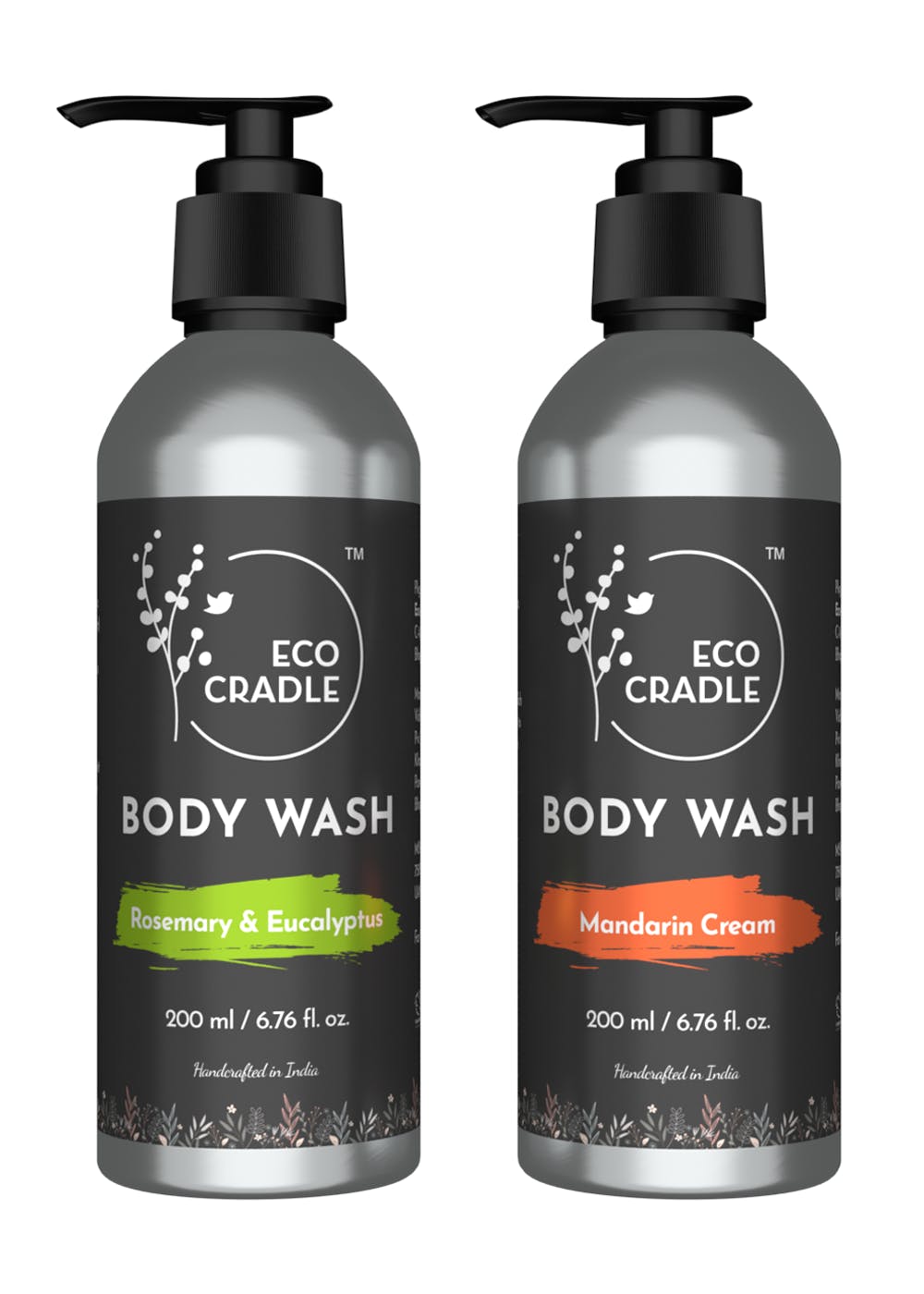 Get Ecocradle Mandarin Cream Body Wash + Ecocradle Rosemary