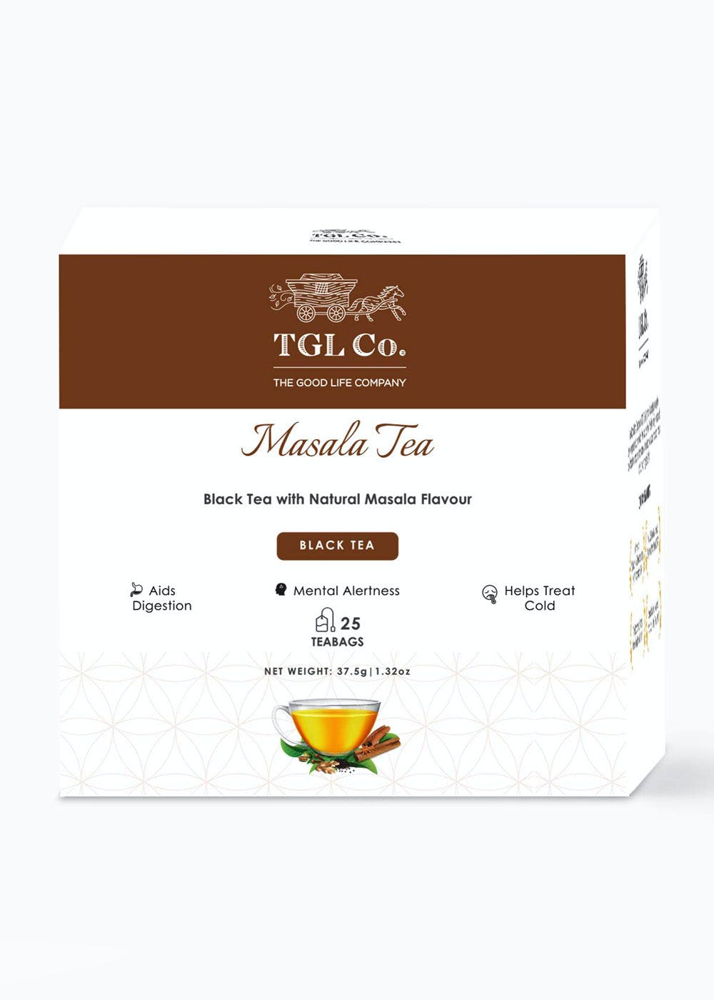 Tea India Ginger Chai Tea Bags 72  Kumar Market