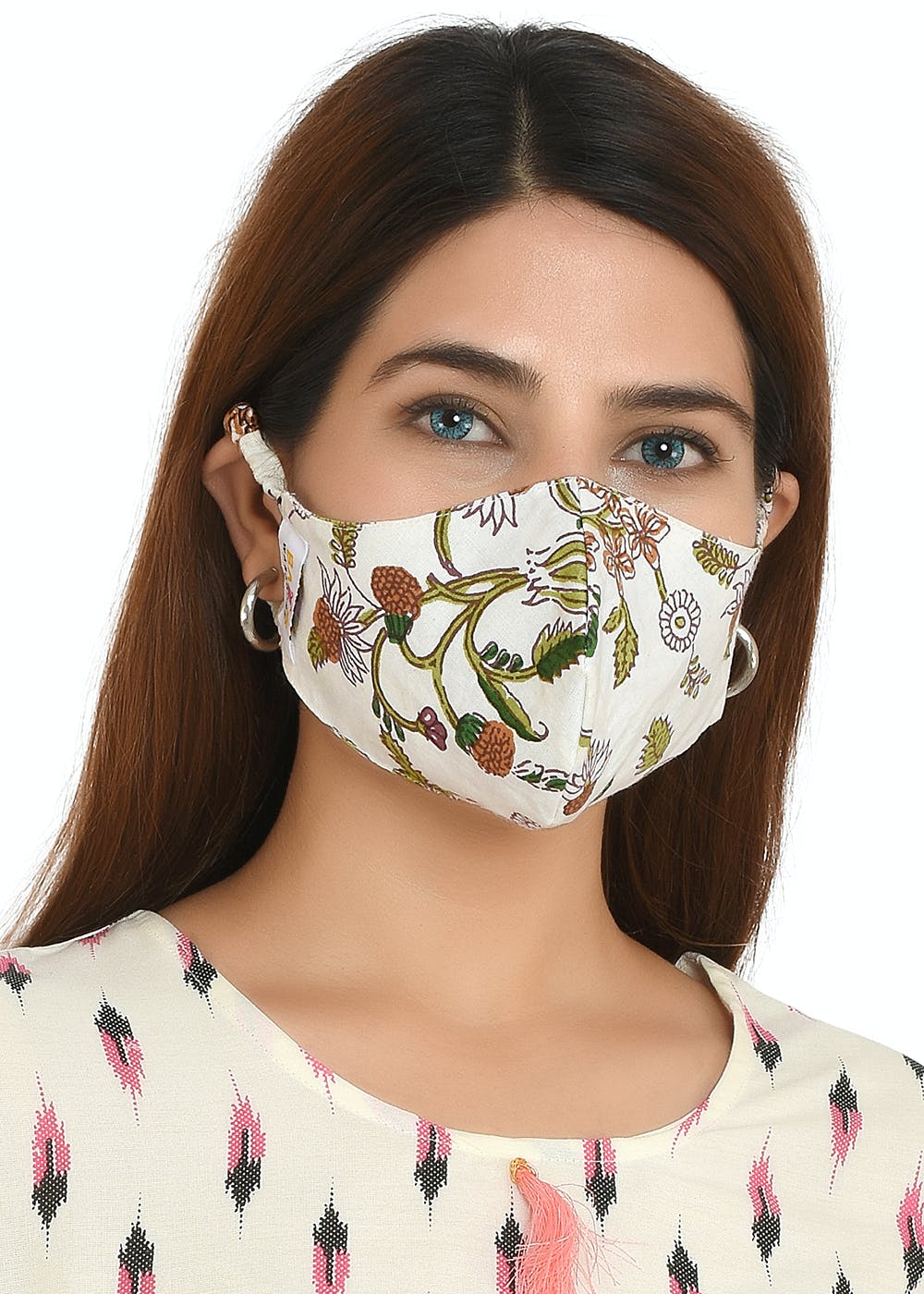 Get Elasticated Detail Multi Floral print Mask at ₹ 198 | LBB Shop