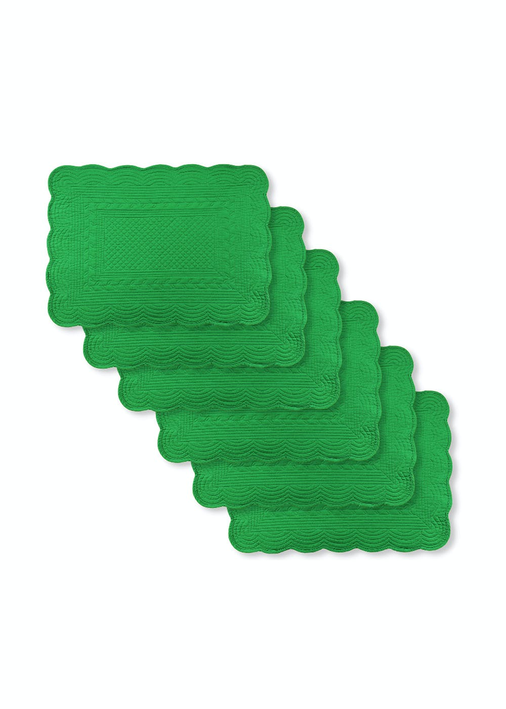 Get Quilted Cotton Green Placemat (Set of 6) at ₹ 890 LBB Shop