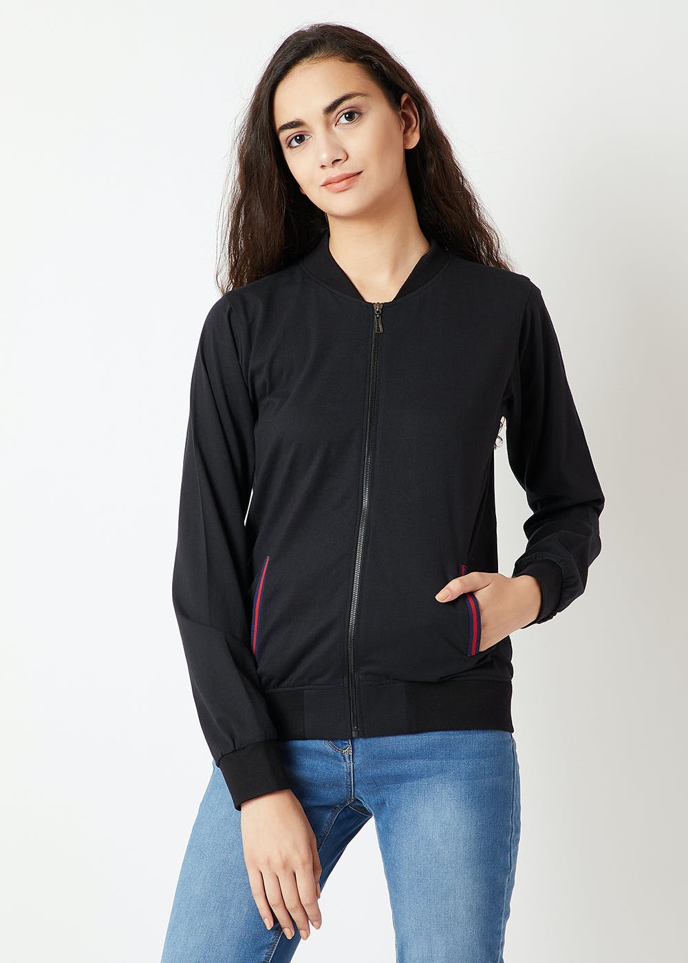 Get Glass Glare Zipper Jacket at ₹ 851 | LBB Shop