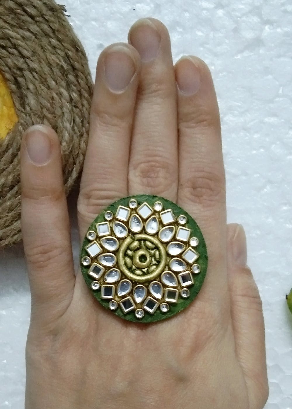 Flora Brass Ring