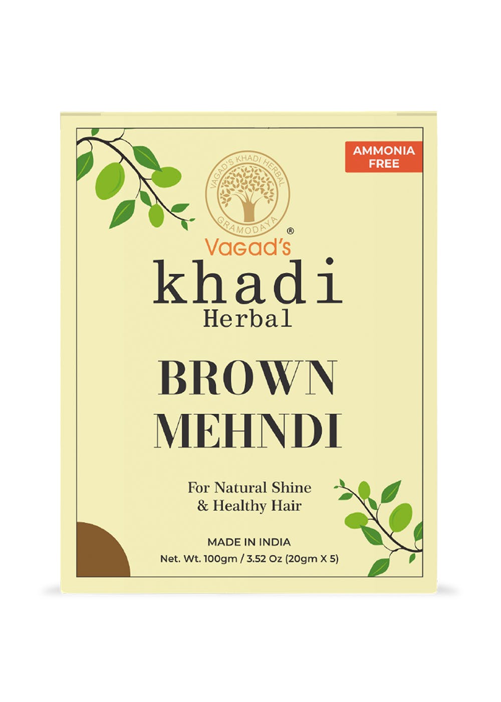 Khadi Ayurvedic Brown Mehndi