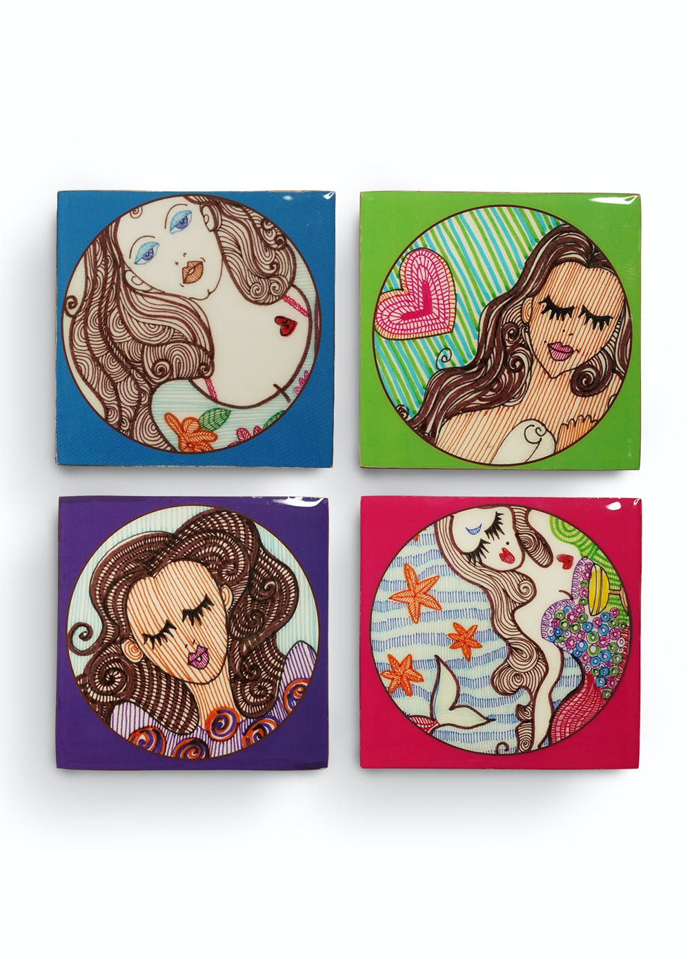 Get Mermaid Coasters at ₹ 1800 | LBB Shop