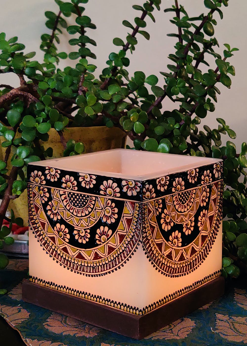 Get Very Earthy Hollow Square Candle Holder at ₹ 1400 LBB Shop