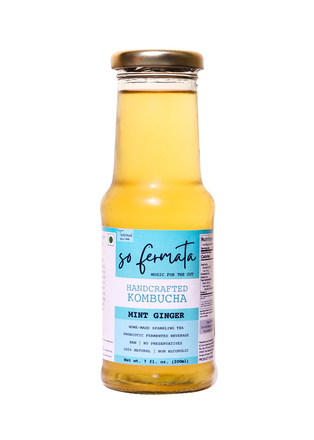 Get Mint Ginger Kombucha 200 ml at ₹ 200 LBB Shop
