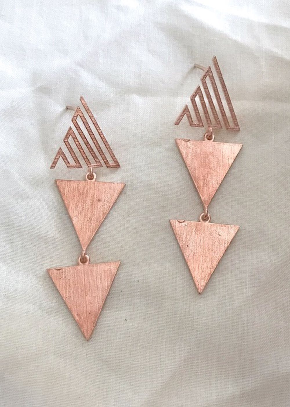 Top more than 264 gold triangle earrings super hot