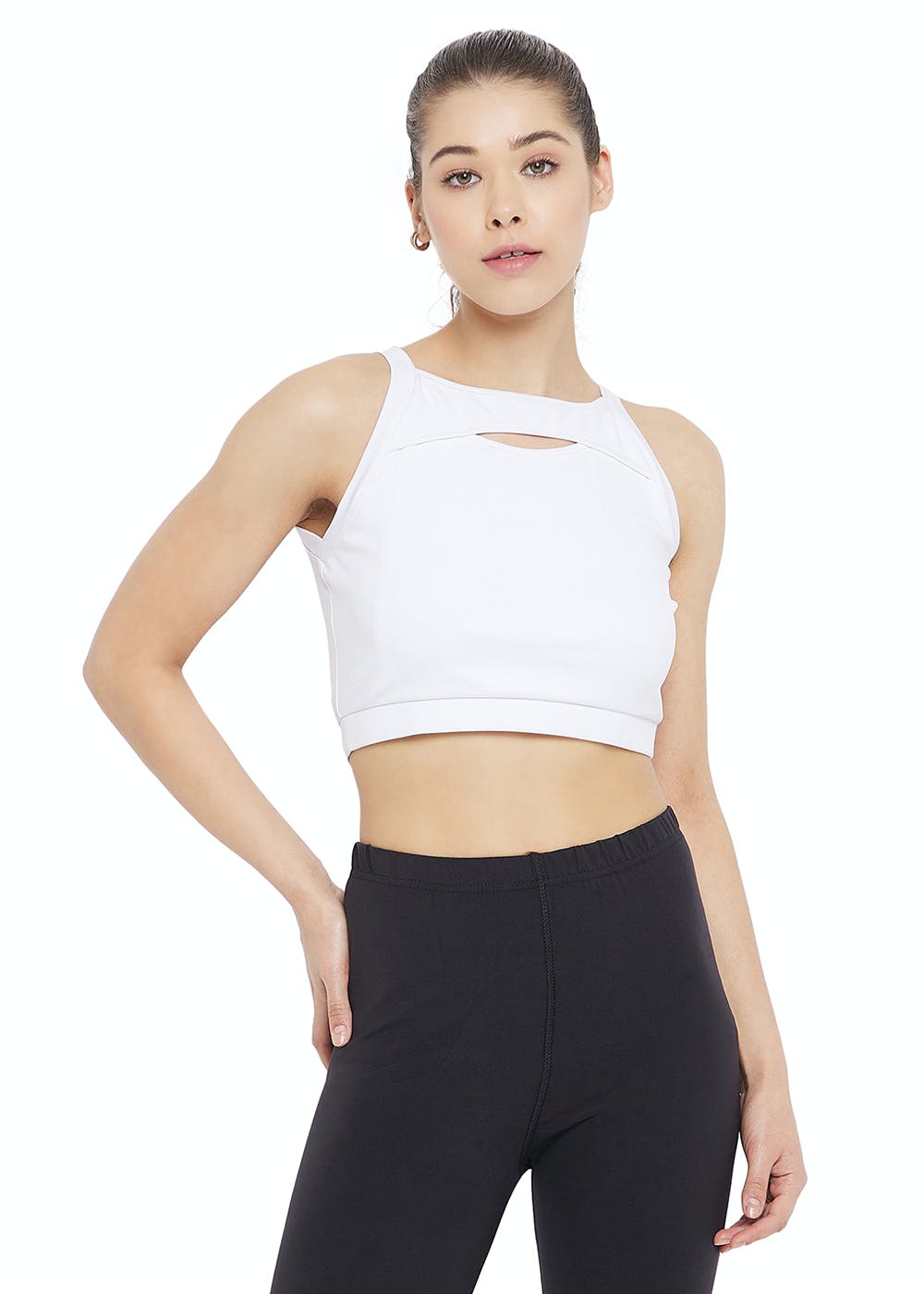Get White RapidDry Sports Bra at ₹ 399 LBB Shop