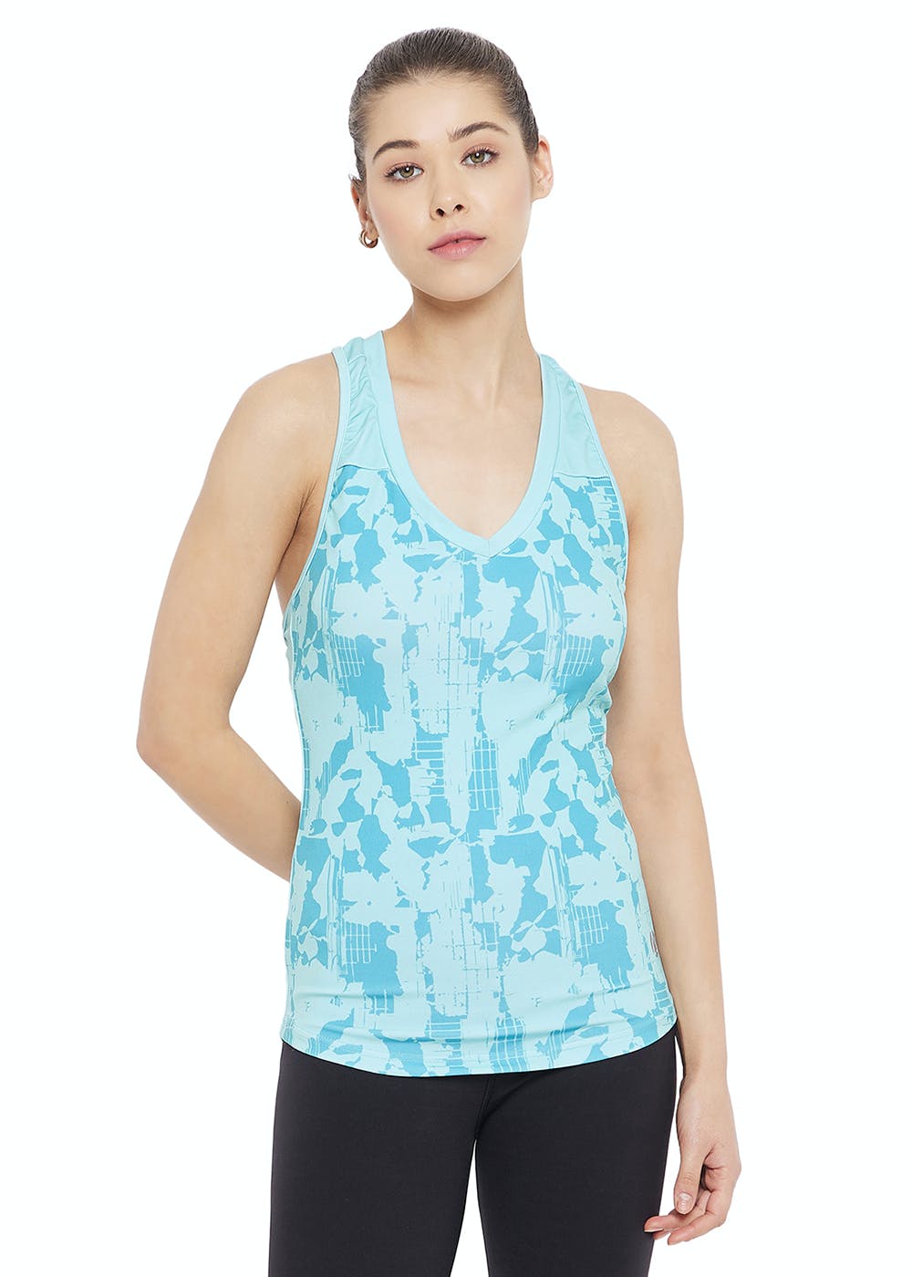 Get V - Neck Blue Printed Top at ₹ 499 | LBB Shop