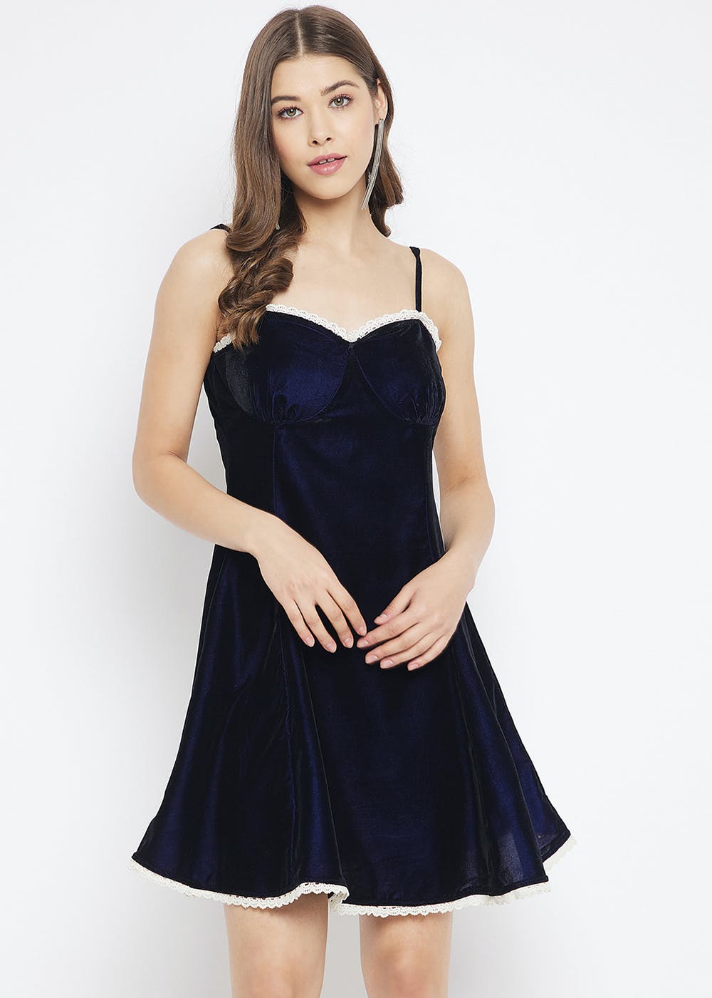 Navy Blue Ribbed Cutout Flutter One Piece Maternity Swimsuit– PinkBlush