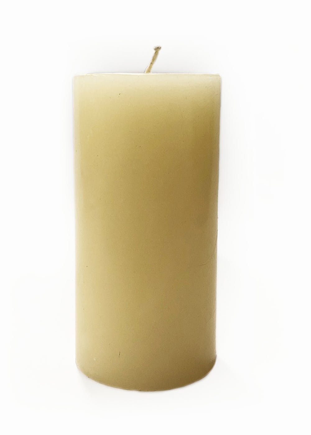 Unscented Basic Pillar Candle - Cream
