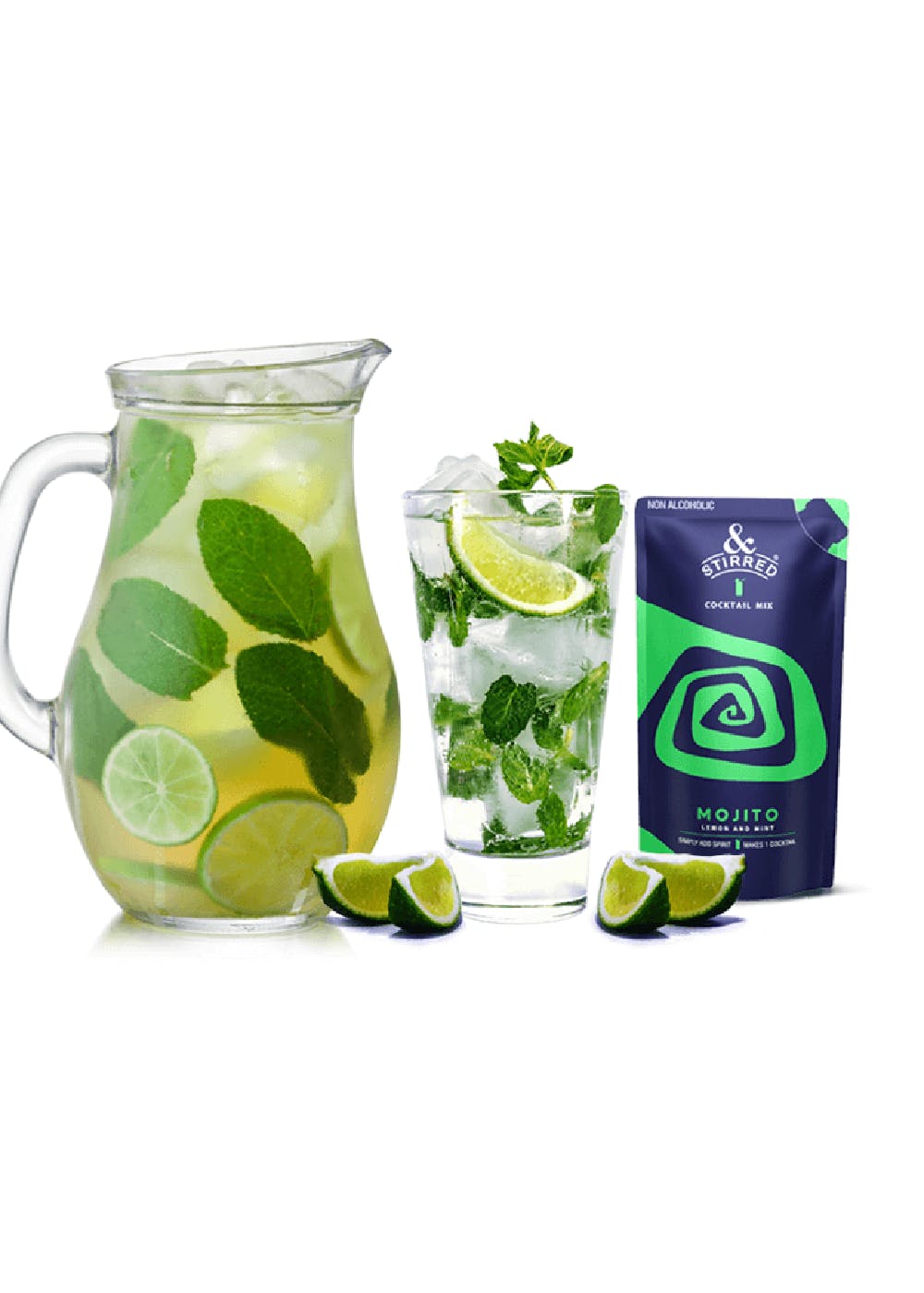 Get Mojito Combo Pack of 8 (Pitcher Pack) + 1 Peg Measure + 4