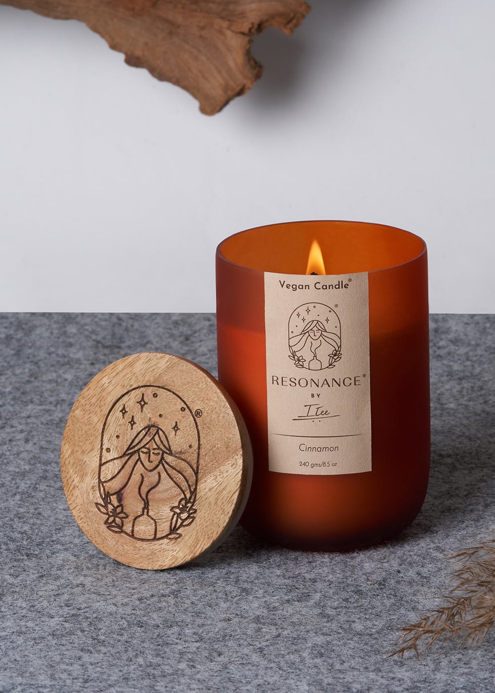 Get Cinnamon Aromatherapy Vegan Candle 240 Grams at ₹ 1450 LBB Shop