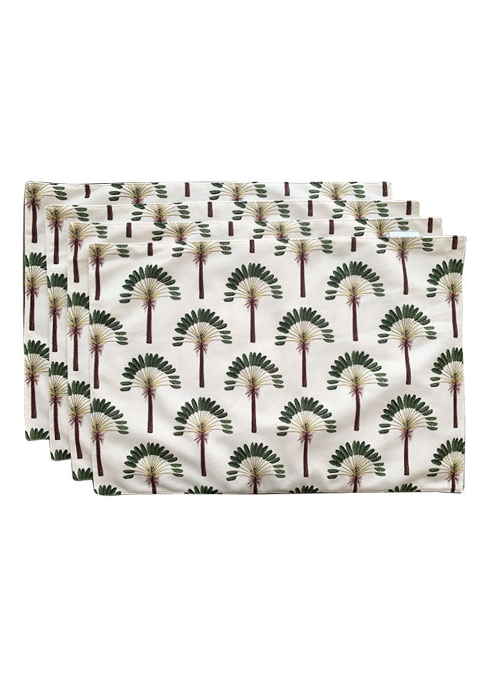Get Green Palm Placemats 13X19, Set Of 4 at ₹ 999 LBB Shop